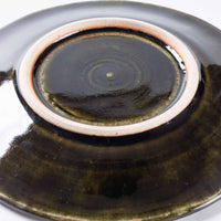 ルリアメ工房 カップ&ソーサ 鍵手(オリーブ ルリアメ工房 陶磁器作家もの