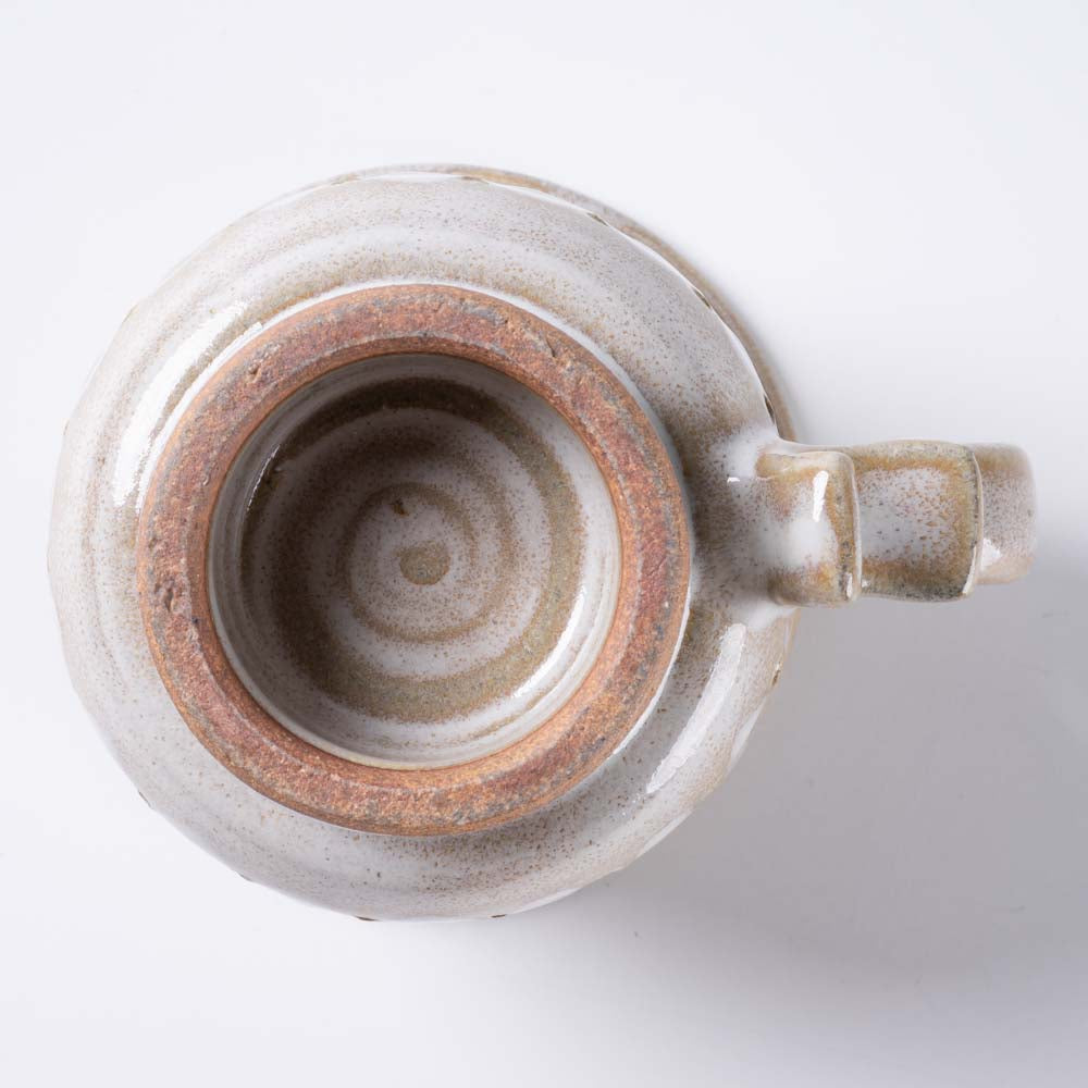ルリアメ工房 カップ&ソーサ 鍵手(うのふ白) ルリアメ工房 陶磁器作家もの