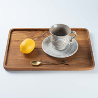 ルリアメ工房 カップ&ソーサ 鍵手(うのふ白) ルリアメ工房 陶磁器作家もの