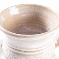 ルリアメ工房 カップ&ソーサ 鍵手(うのふ白) ルリアメ工房 陶磁器作家もの