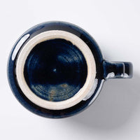 ルリアメ工房 カップ&レースカッティングリムソーサ(ルリ) ルリアメ工房 陶磁器作家もの