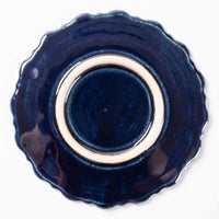 ルリアメ工房 カップ&レースカッティングリムソーサ(ルリ) ルリアメ工房 陶磁器作家もの