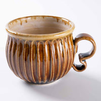 ルリアメ工房 しのぎマグ(アメ) ルリアメ工房 陶磁器作家もの