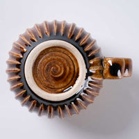 ルリアメ工房 しのぎマグ(アメ) ルリアメ工房 陶磁器作家もの