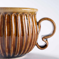 ルリアメ工房 しのぎマグ(アメ) ルリアメ工房 陶磁器作家もの