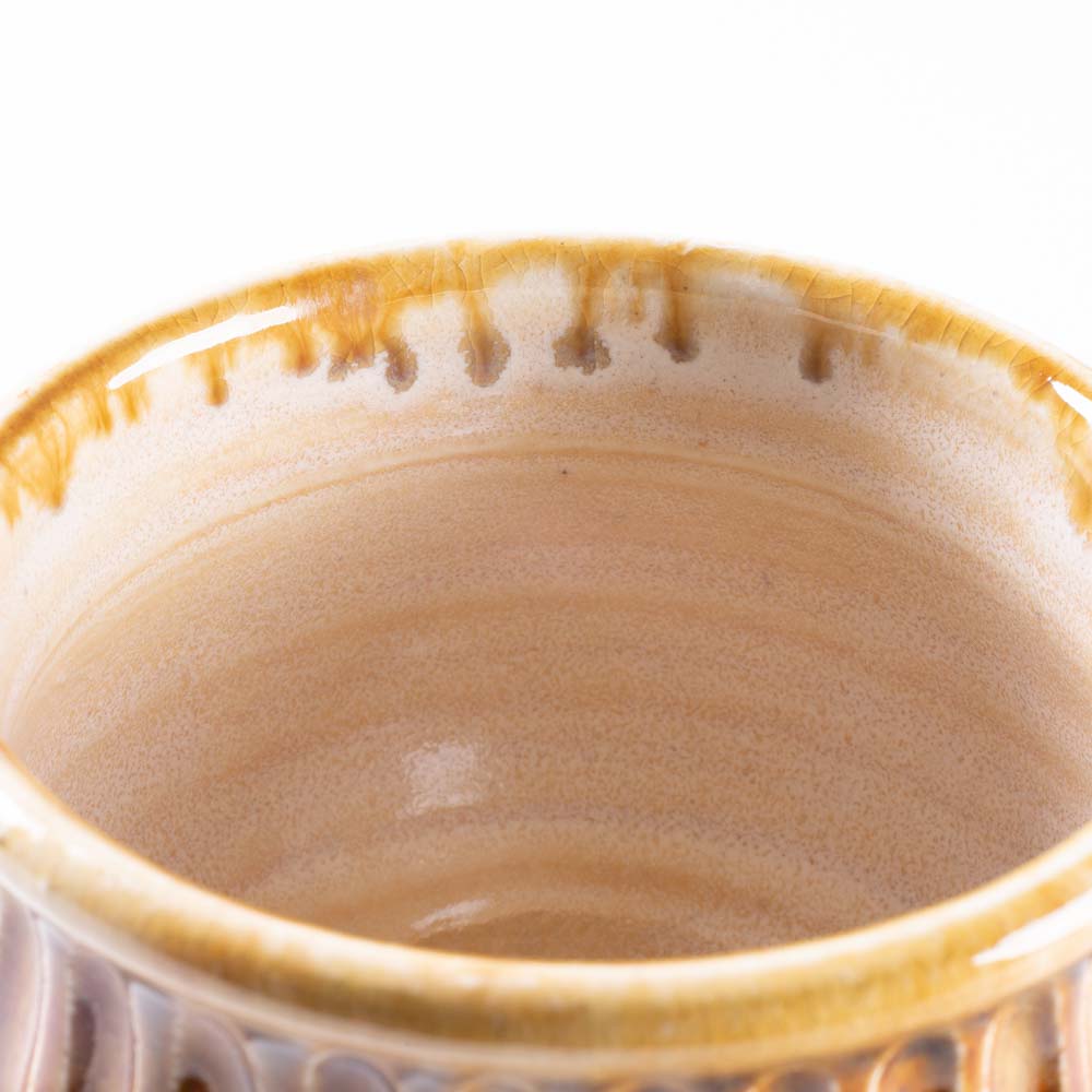 ルリアメ工房 しのぎマグ(アメ) ルリアメ工房 陶磁器作家もの