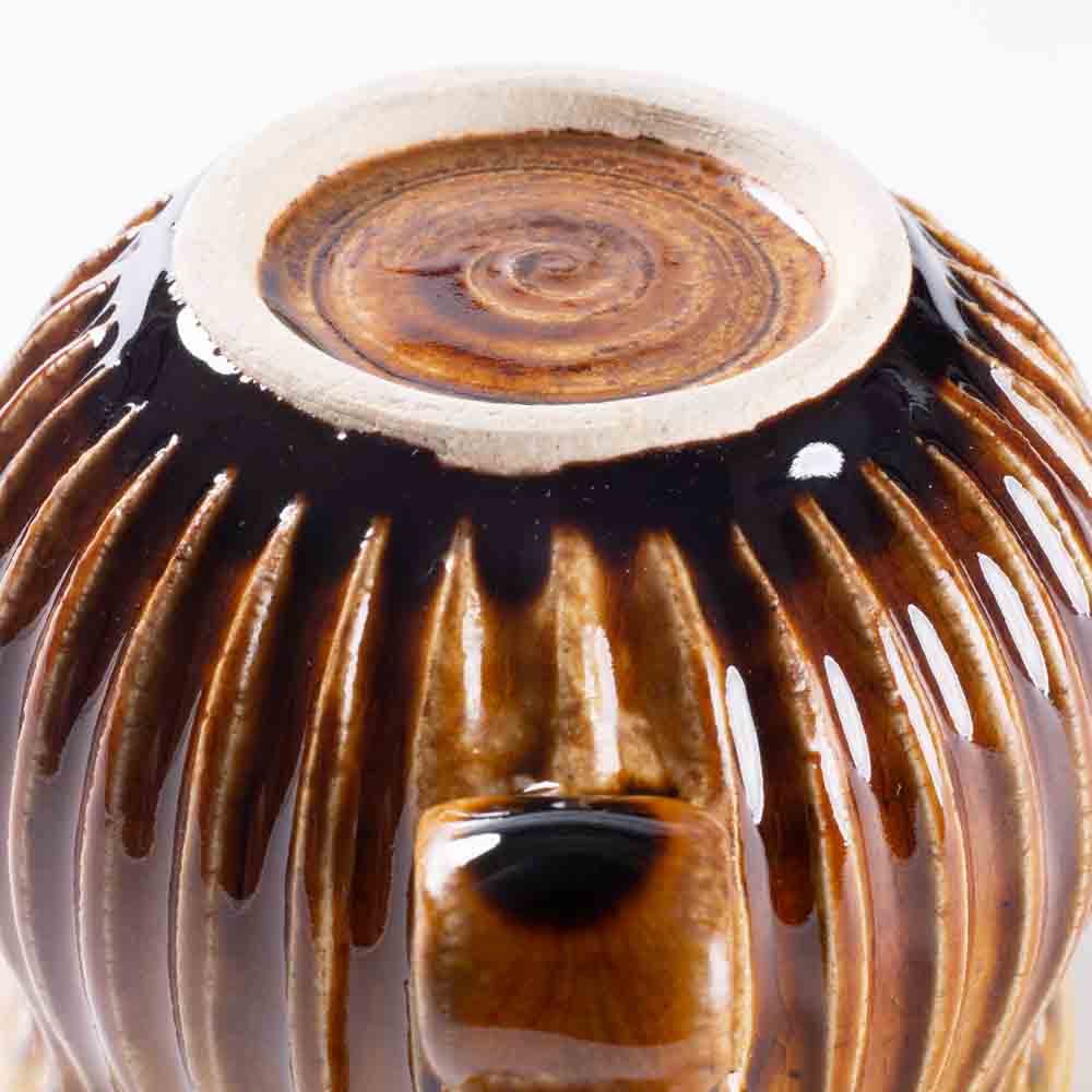 ルリアメ工房 しのぎマグ(アメ) ルリアメ工房 陶磁器作家もの