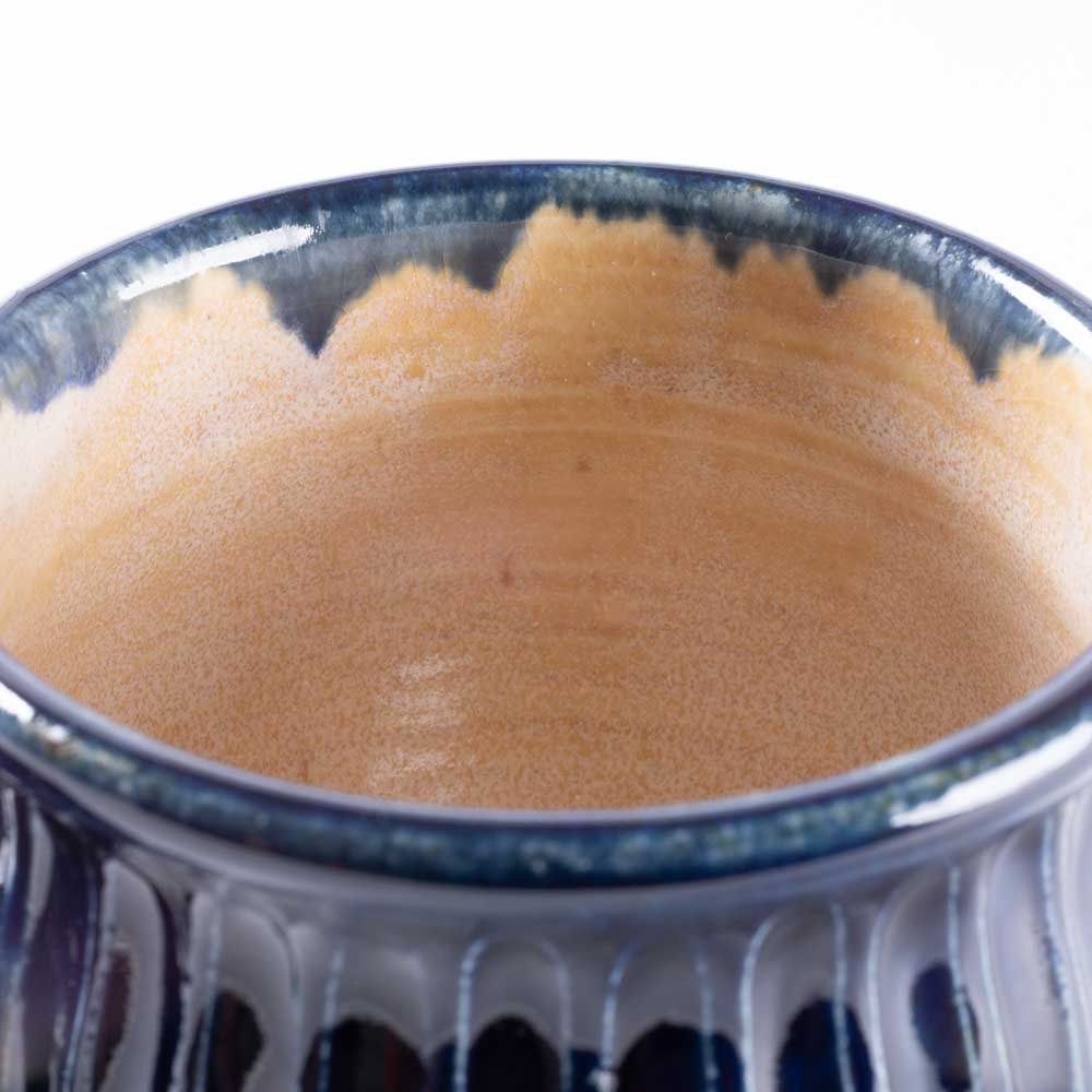 ルリアメ工房 しのぎマグ(ルリ) ルリアメ工房 陶磁器作家もの