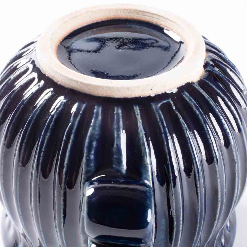 ルリアメ工房 しのぎマグ(ルリ) ルリアメ工房 陶磁器作家もの