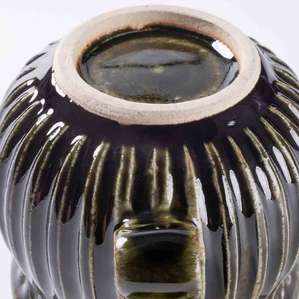 ルリアメ工房 しのぎマグ(オリーブ) ルリアメ工房 陶磁器作家もの