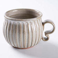 ルリアメ工房 しのぎマグ(うのふ白) ルリアメ工房 陶磁器作家もの