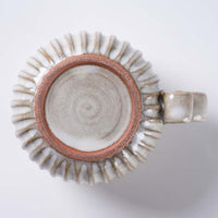 ルリアメ工房 しのぎマグ(うのふ白) ルリアメ工房 陶磁器作家もの