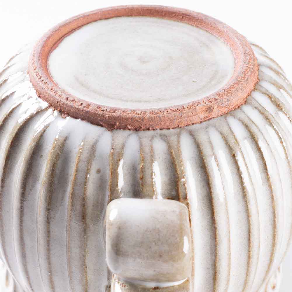 ルリアメ工房 しのぎマグ(うのふ白) ルリアメ工房 陶磁器作家もの