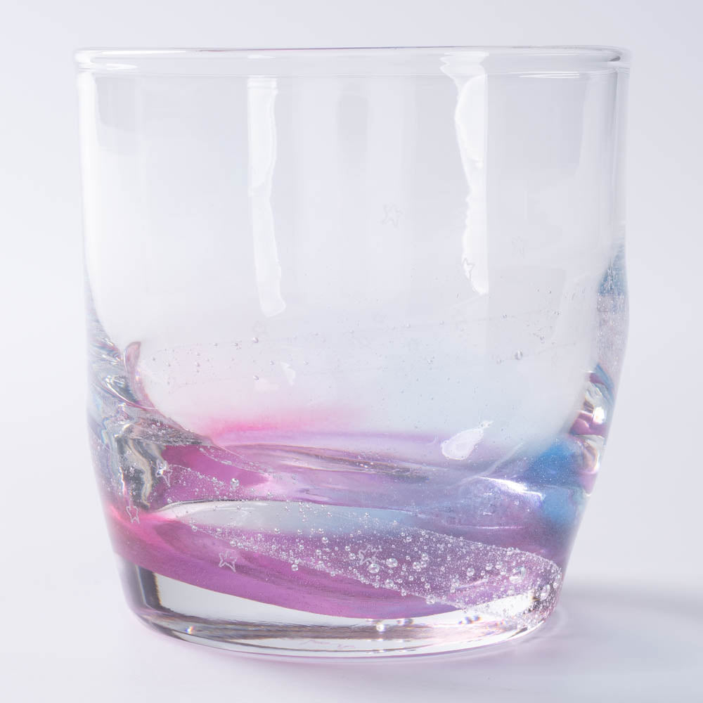 ガラス作家 竹田舞由子 ロックグラス「にじとほし マジックアワーの空」 ガラス作家 竹田舞由子 ガラスもの