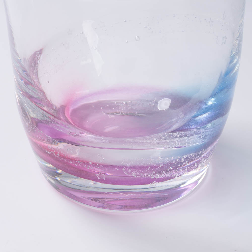 ガラス作家 竹田舞由子 ロックグラス「にじとほし マジックアワーの空」 ガラス作家 竹田舞由子 ガラスもの
