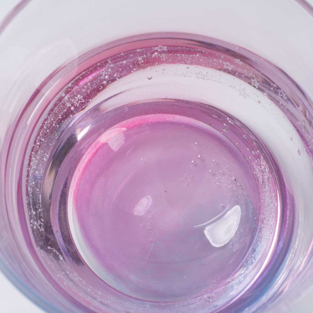 ガラス作家 竹田舞由子 ロックグラス「にじとほし マジックアワーの空」 ガラス作家 竹田舞由子 ガラスもの