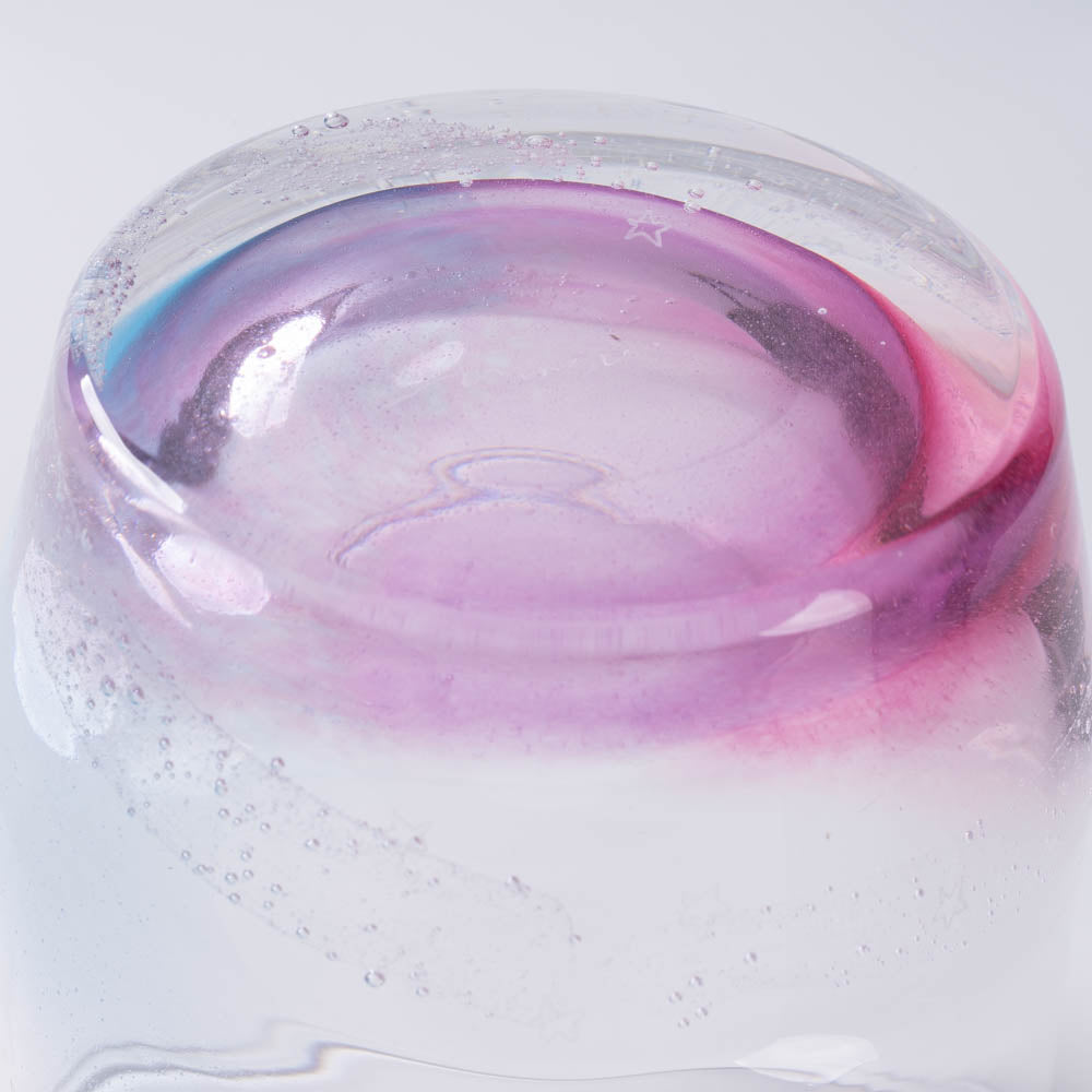 ガラス作家 竹田舞由子 ロックグラス「にじとほし マジックアワーの空」 ガラス作家 竹田舞由子 ガラスもの