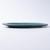 作家 大原拓也 カラーマットリムプレート (M) vert 作家 大原拓也 陶磁器作家もの