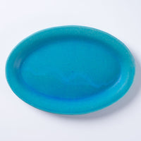 作家 大原拓也 オーバルプレート (S) bleu 作家 大原拓也 陶磁器作家もの