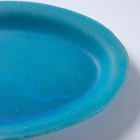 作家 大原拓也 オーバルプレート (S) bleu 作家 大原拓也 陶磁器作家もの