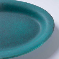 作家 大原拓也 オーバルプレート (S) vert 作家 大原拓也 陶磁器作家もの