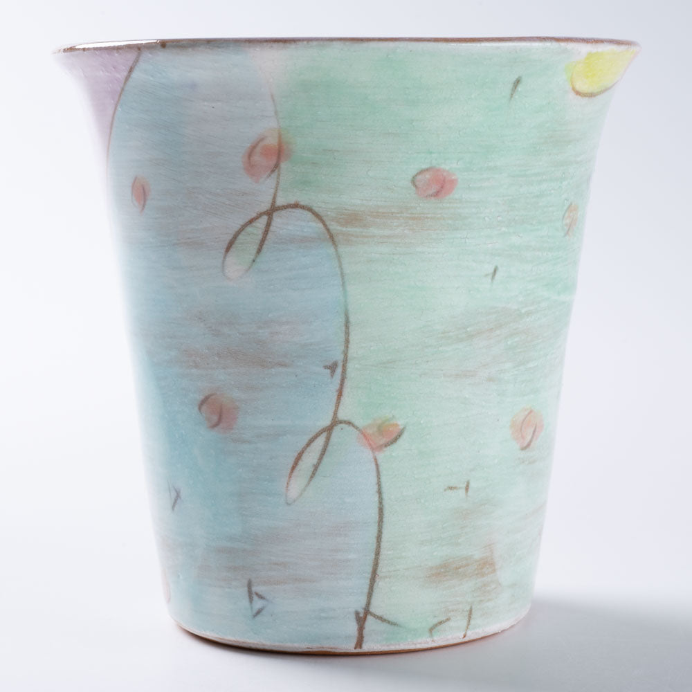 作家 森田みほ フリーカップ エメラルドグリーン 作家 森田みほ 陶磁器作家もの