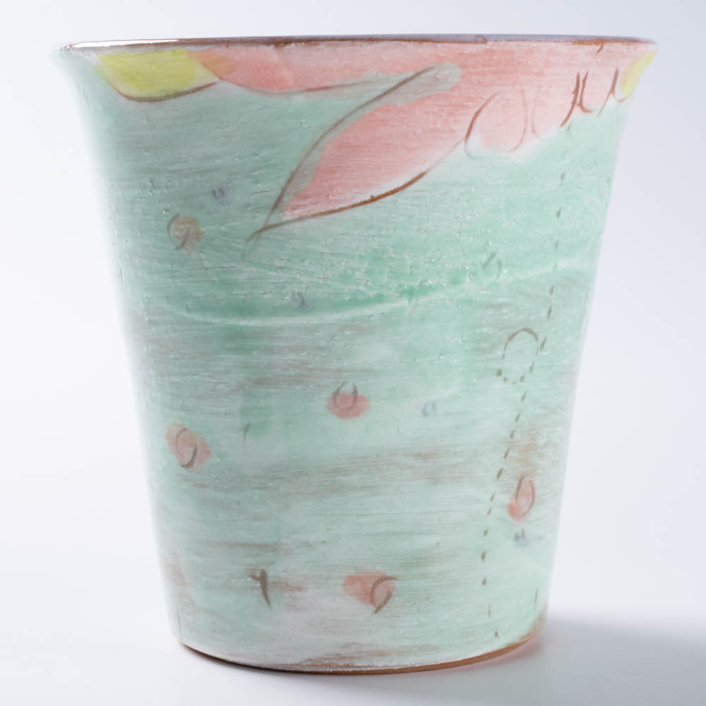 作家 森田みほ フリーカップ エメラルドグリーン 作家 森田みほ 陶磁器作家もの
