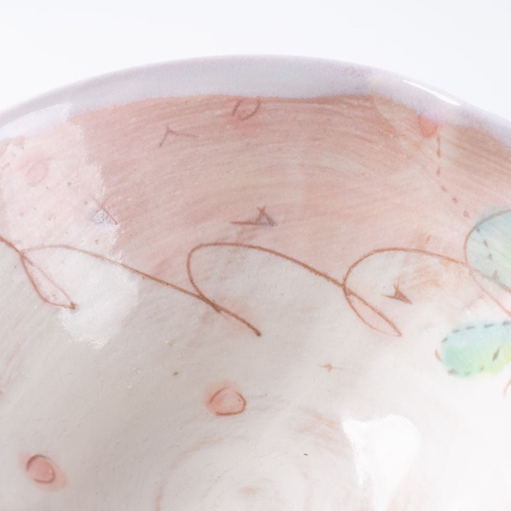 作家 森田みほ 花型小鉢 ピンク 作家 森田みほ 陶磁器作家もの