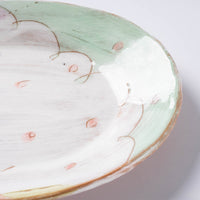 作家 森田みほ 楕円皿 エメラルドグリーン 作家 森田みほ 陶磁器作家もの