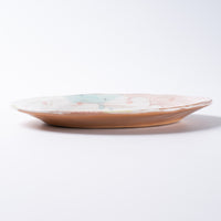 作家 森田みほ 楕円皿 ピンク 作家 森田みほ 陶磁器作家もの