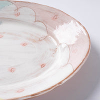 作家 森田みほ 楕円皿 ピンク 作家 森田みほ 陶磁器作家もの