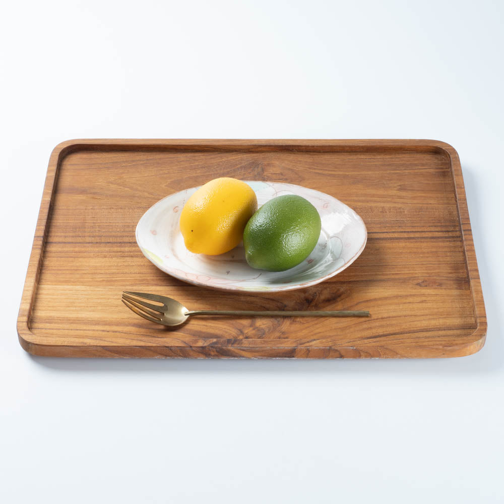 作家 森田みほ 楕円皿 ピンク ¥4,400 大人の焼き物