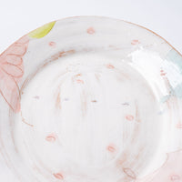 作家 森田みほ 楕円皿 ピンク 作家 森田みほ 陶磁器作家もの