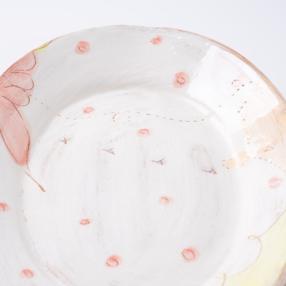 作家 森田みほ 楕円皿 イエロー 作家 森田みほ 陶磁器作家もの