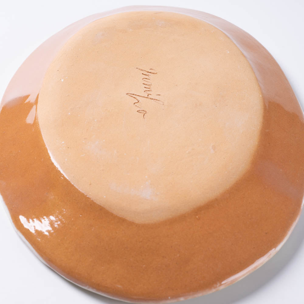 作家 森田みほ 楕円皿 イエロー 作家 森田みほ 陶磁器作家もの