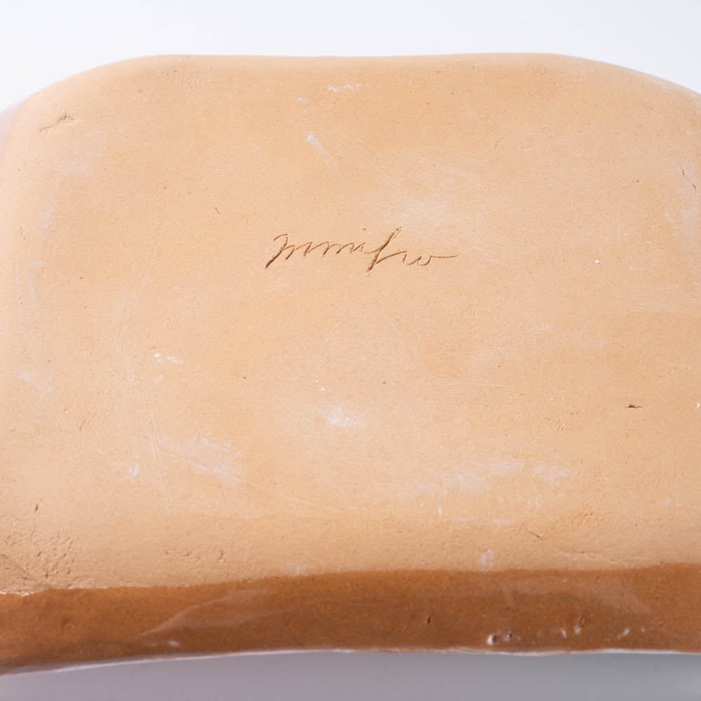 作家 森田みほ 四角皿 ピンク 作家 森田みほ 陶磁器作家もの