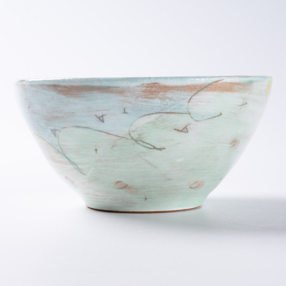 作家 森田みほ 飯碗 エメラルドグリーン 作家 森田みほ 陶磁器作家もの