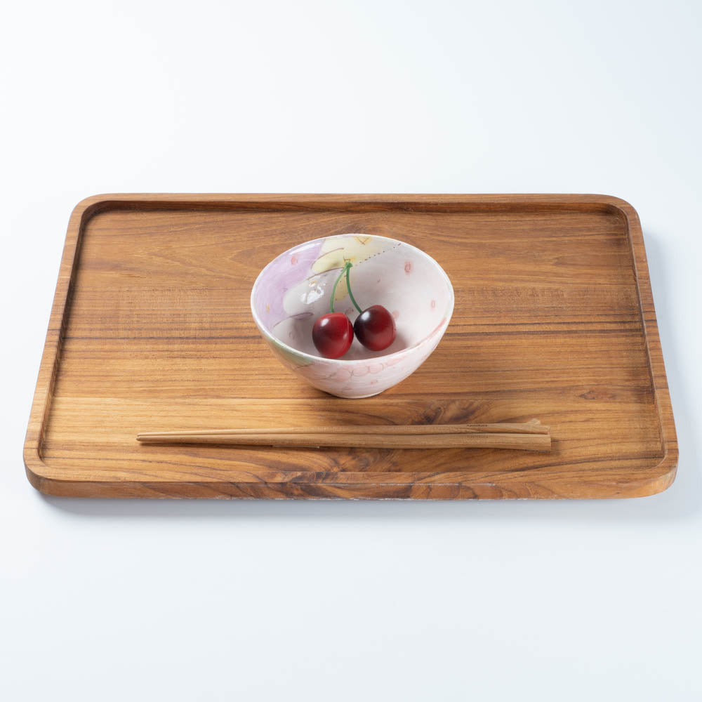 作家 森田みほ 飯碗 ピンク 作家 森田みほ 陶磁器作家もの