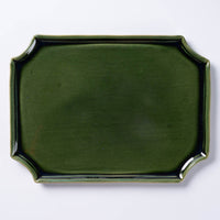 蒼雲窯 織部八角プレート 蒼雲窯 陶磁器作家もの