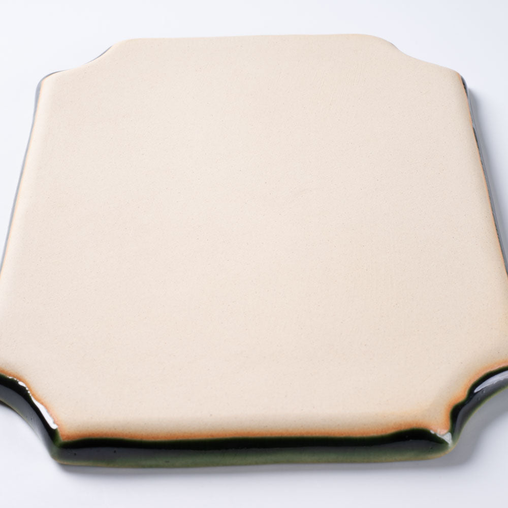 蒼雲窯 織部八角プレート 蒼雲窯 陶磁器作家もの