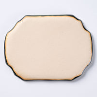 蒼雲窯 織部八角小皿 蒼雲窯 陶磁器作家もの