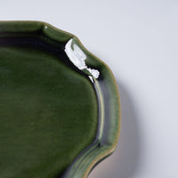 蒼雲窯 織部八角小皿 蒼雲窯 陶磁器作家もの