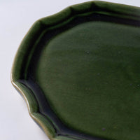 蒼雲窯 織部八角小皿 蒼雲窯 陶磁器作家もの