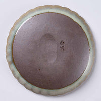 小代焼 小代本谷ちひろ窯 輪花皿 SS 白 小代焼 小代本谷ちひろ窯 小代焼