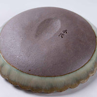 小代焼 小代本谷ちひろ窯 輪花皿 SS 白 小代焼 小代本谷ちひろ窯 小代焼