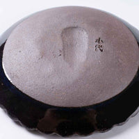 小代焼 小代本谷ちひろ窯 輪花皿 SS 青 小代焼 小代本谷ちひろ窯 小代焼