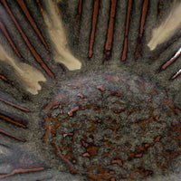 小代焼 小代本谷ちひろ窯 しのぎ八角鉢 黒 小代焼 小代本谷ちひろ窯 小代焼