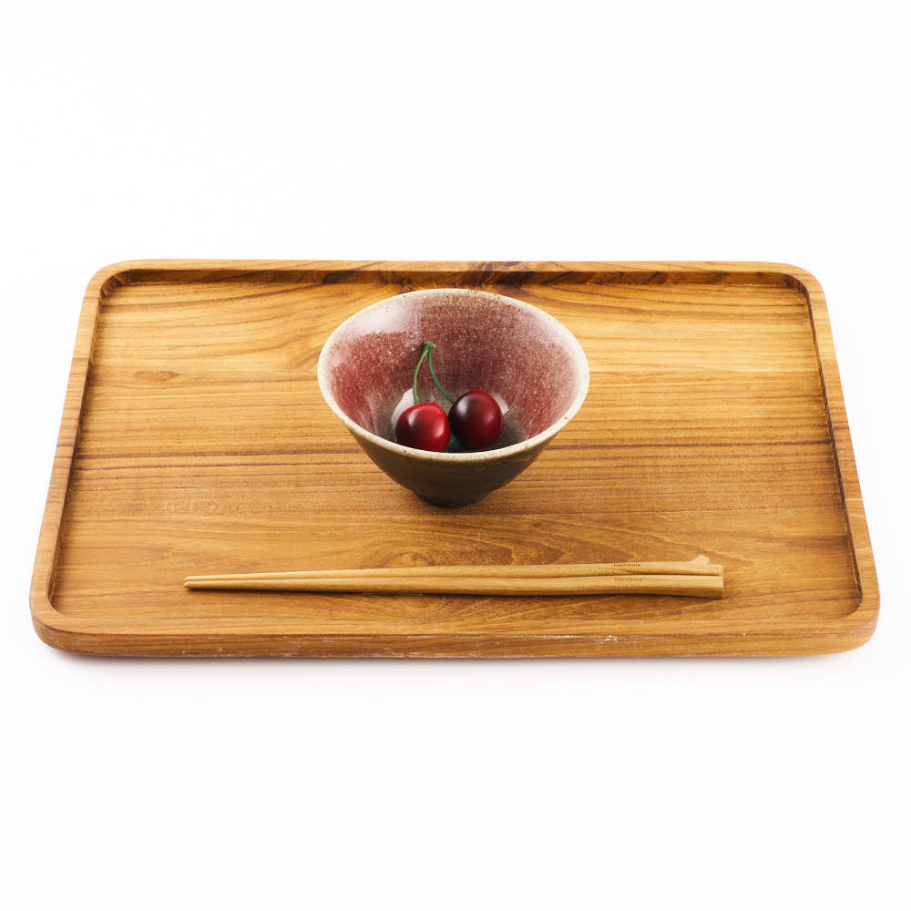 作家 亀井紀子 紅彩 飯碗 作家 亀井紀子 陶磁器作家もの