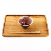 作家 亀井紀子 紅彩 飯碗 作家 亀井紀子 陶磁器作家もの