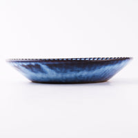 萩焼 松光山 輪花8寸鉢 青萩釉 萩焼 松光山 萩焼